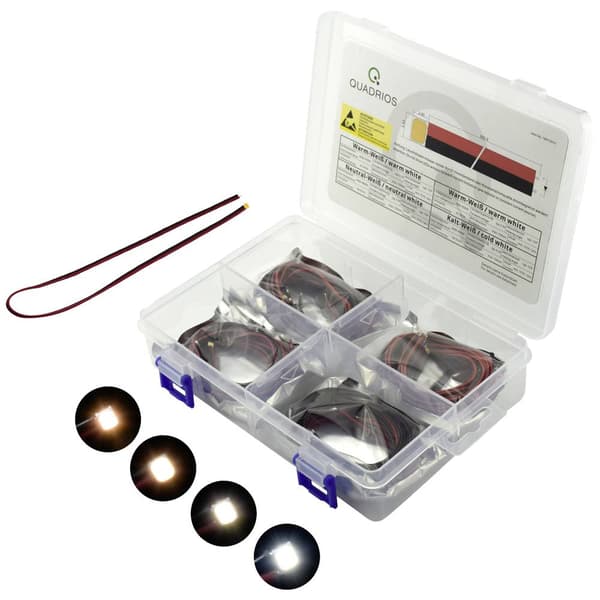 Quadrios LED sortiment Vit 150 mA 3.3 V