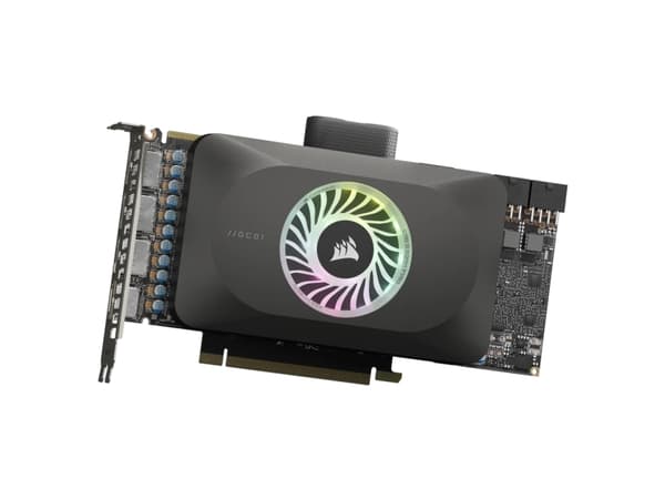 Corsair CX-9025001-WW, Vesiblokki, Kupari, Nikkeli, Polymetyylimetakrylaatti (PMMA), Läpinäkyvä, 1/4", 60 °C, 1 tuuletin(ta)
