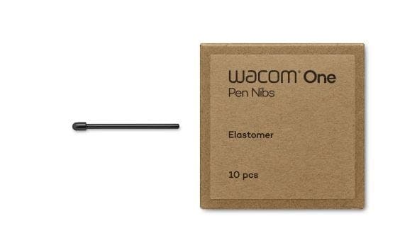Wacom - Digital pennspets - elastomer - svart (paket om 10) - för P/N: CP92303B2Z