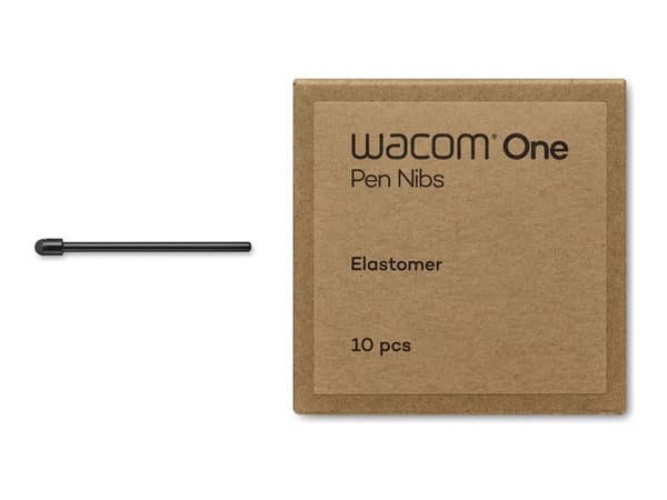 Wacom - Digital pennspets - elastomer - svart (paket om 10) - för P/N: CP92303B2Z
