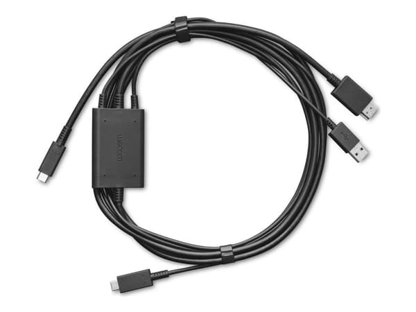 Wacom - Video/USB-adapter - 24 pin USB-C (hane) till USB, HDMI, 24 pin USB-C (hane)