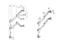 Pikkukuva 4 / 4: Multibrackets 4288, Puristin, 20 kg, 38,1 cm (15"), 81,3 cm (32"), 100 x 100 mm, Musta