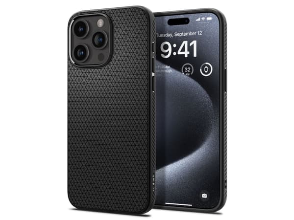 Spigen ACS06704, Omslag, Apple, iPhone 15 Pro, 15,5 cm (6.1"), Svart