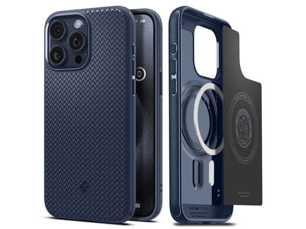 Spigen ACS06598, Suojus, Apple, iPhone 15 Pro Max, 17 cm (6.7"), Laivasto