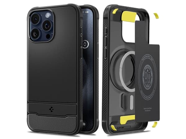 Spigen ACS06561, Suojus, Apple, iPhone 15 Pro Max, 17 cm (6.7"), Musta