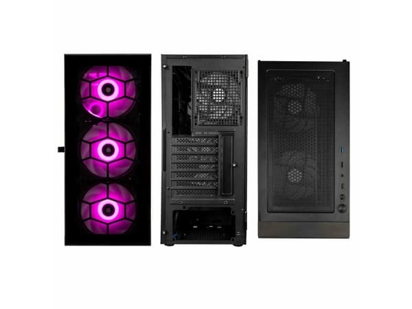 Kolink Observatory HF - - genomskinlig sidopanel (härdat glas) - ingen strömförsörjning - USB/ljud