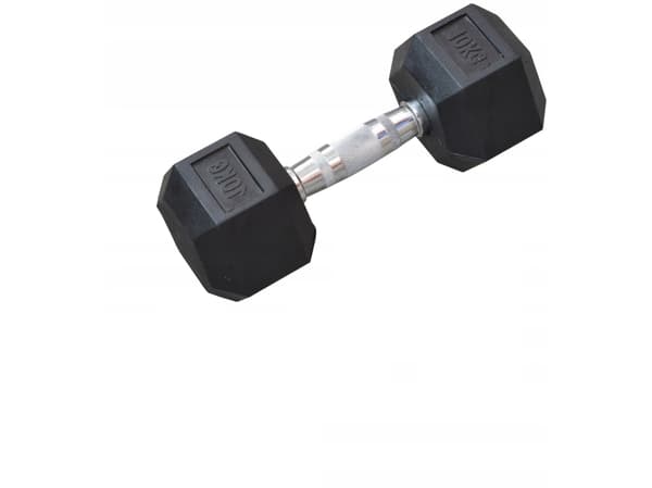Eb Fit hantel Hex gummerad 1 x 10 kg