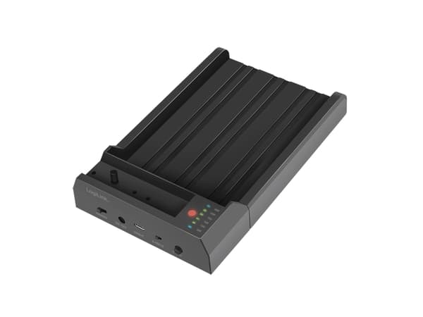 LogiLink USB 3.2 Gen 2 Quickport, 2-Bay, for 2,5/3,5 SATA HDD/SSD & M.2 NVMe