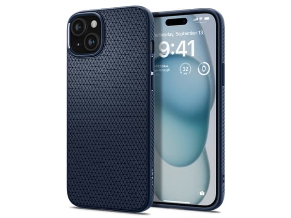 Spigen ACS06791, Suojus, Apple, iPhone 15, 15,5 cm (6,1"), laivastonsininen, laivastonsininen