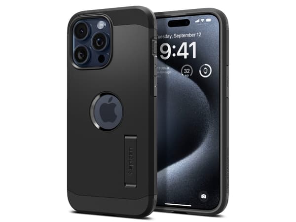 Spigen ACS06594, Omslag, Apple, iPhone 15 Pro Max, 17 cm (6.7"), Svart