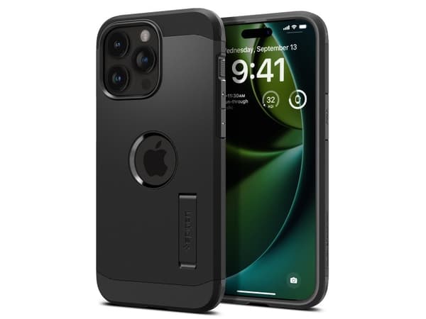 Spigen ACS06733, Suojus, Apple, iPhone 15 Pro, 15,5 cm (6.1"), Musta