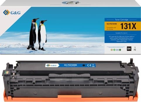 G&G Toner G&G-kompatibel toner med CF210X, CRG731H, svart, 2400s, NT-PH210XBK, HP 131X, for HP LaserJet Pro 200 M276n, M276nw,, N