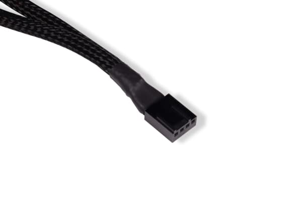 Alphacool Y-splitter 4-pins til 2x 4-pinners PWM 30cm - svart