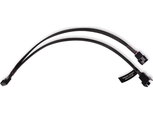Alphacool Y-splitter 4-pins til 2x 4-pinners PWM 30cm - svart