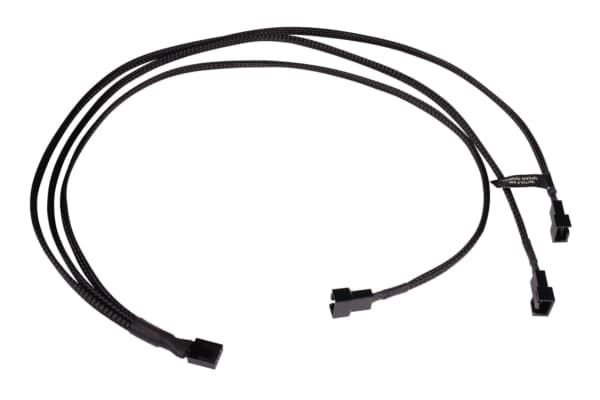 Alphacool 18681, RGB-jakokaapeli, Muovi, Musta, 3-pin, 600 mm, 1 kpl