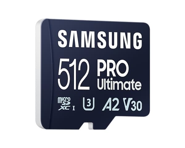 Samsung PRO Ultimate MB-MY512SB - Flashminnekort - 512 GB - A2 / Video Class V30 / UHS-I U3 - microSDXC UHS-I - blå