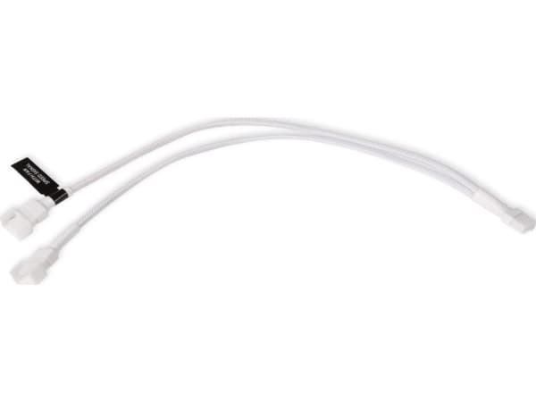 Alphacool Y-splitter 4-pinners til 2x 4-pinners PWM 30cm - hvit