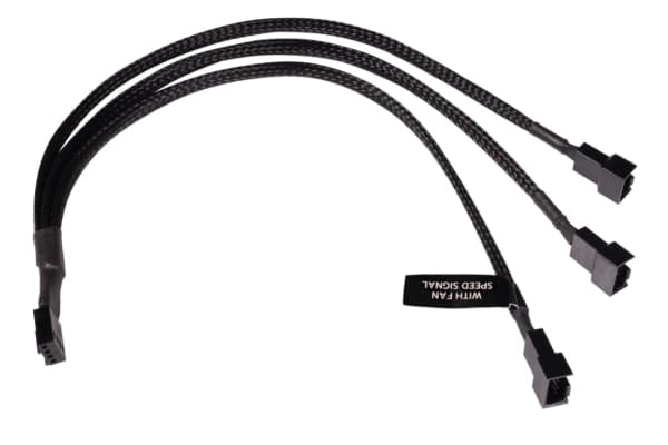 Alphacool 18680, RGB-jakokaapeli, Muovi, Musta, 4-pin, 300 mm, 1 kpl