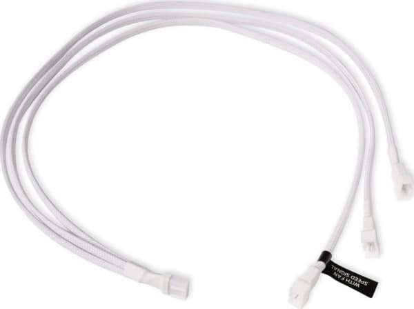 Alphacool Y-splitter 4-pins til 3x 4-pinners PWM 60cm - hvit
