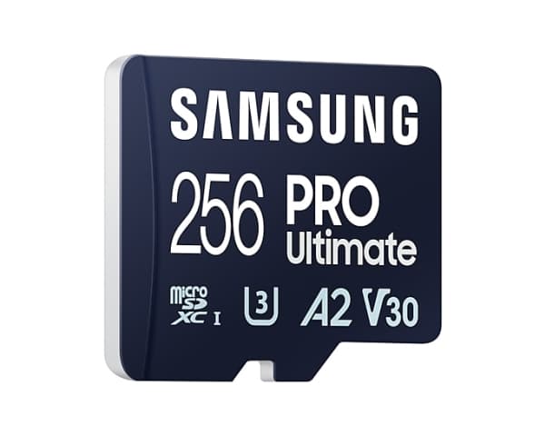 Samsung PRO Ultimate MB-MY256SB - Flashminnekort - 256 GB - A2 / Video Class V30 / UHS-I U3 - microSDXC UHS-I - blå