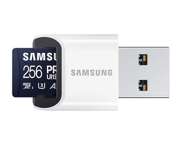 Samsung PRO Ultimate MB-MY256SB - Flashminnekort - 256 GB - A2 / Video Class V30 / UHS-I U3 - microSDXC UHS-I - blå