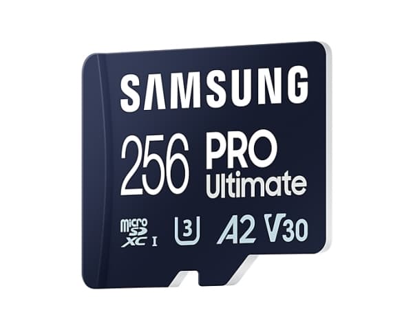 Samsung PRO Ultimate MB-MY256SB - Flashminnekort - 256 GB - A2 / Video Class V30 / UHS-I U3 - microSDXC UHS-I - blå