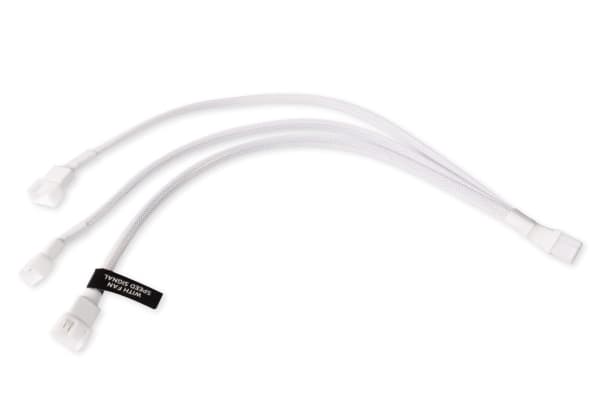 Alphacool Y-splitter 4-pins til 3x 4-pinners PWM 30cm - hvit