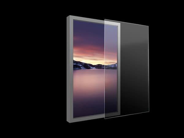 Multibrackets M Pro Series - Monteringskomponent (sikkerhetsark) - for mantel - plastikk, polykarbonat, pleksiglass - gjennomsiktig - skjermstørrelse