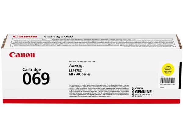 Canon 069 - Gul - original - box - tonerkassett - för i-SENSYS LBP673Cdw, LBP673dw, MF752Cdw