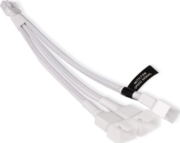 Alphacool 18725, RGB-jakokaapeli, Muovi, Valkoinen, 4-pin, 150 mm, 1 kpl