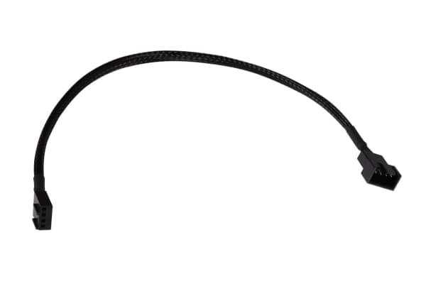 Alphacool viftekabel 4-pins til 4-pinners forlengelse 30cm - svart