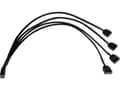 Miniatyrbilde 4 av 4: Alphacool Y-splitter aRGB 3-pinners til 4x 3-pinners 30cm - svart