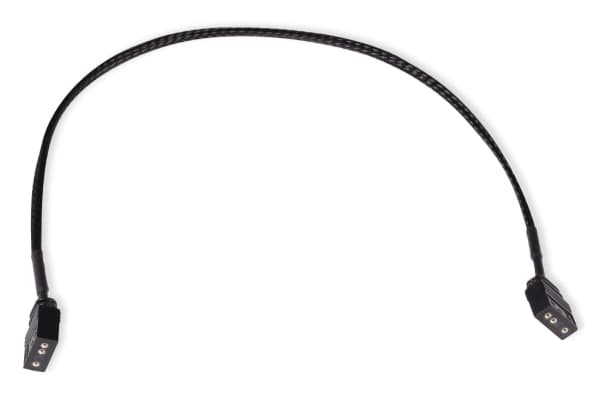 Alphacoolin jatkojohto aRGB 3-nastainen 3-nastaiseen, holkattu - 30cm