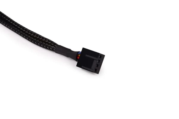 Alphacool viftekabel 4-pins til 4-pinners forlengelse 15cm - svart