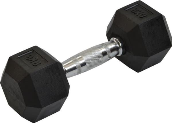 Eb Fit hantel Hex gummerad 1 x 8 kg