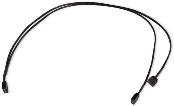 Alphacool Y-splitter aRGB 3-pinners til 2x 3-pinners 60cm - svart