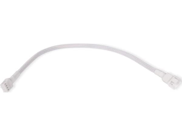 Alphacool 18720, Cable extension, Plast, Vit, 4-pin + 4-pin, 300 mm, 1 styck