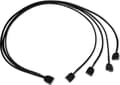 Miniatyrbilde 4 av 4: Alphacool Y-splitter aRGB 3-pins til 4x 3-pinners 60cm - svart