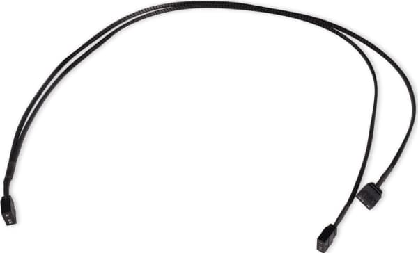 Alphacool Y-splitter aRGB 3-pins til 3x 3-pinners 60cm - svart