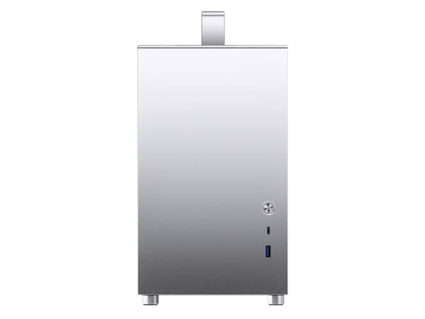 Jonsbo T8 PLUS, Mini Tower, PC, Silver, Mini-ITX, Gjuten aluminium, Stål, Härdat glas, Spela