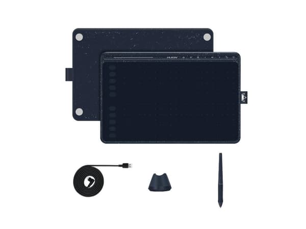 HUION HS611, Ledningsført, 5080 lpi, 258,4 x 161,5 mm, USB, 1 cm, Lajittelu