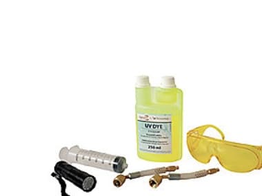 Tecnosystemi Tracer Fluid Kit - Fluorescerande spårvätska för luftkonditionerings- och kylsystem