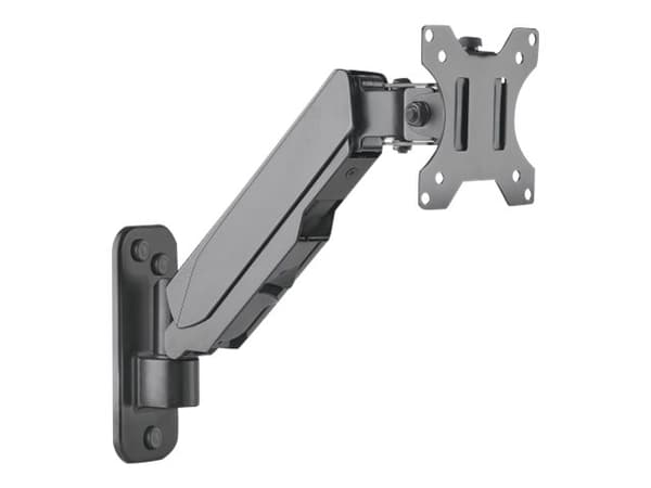 Manhattan TV &amp; Monitor Mount, Seinä, Jousivarsi, 1 näyttö, Näyttökoot: 17-32", Musta, VESA 75x75-100x100mm, Max 8kg, Korkeussäädettävä kääntyvä v