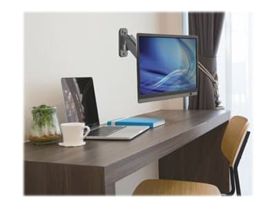 Manhattan TV &amp; Monitor Mount, Seinä, Jousivarsi, 1 näyttö, Näyttökoot: 17-32", Musta, VESA 75x75-100x100mm, Max 8kg, Korkeussäädettävä kääntyvä v