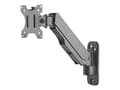 Pikkukuva 1 / 5: Manhattan TV &amp; Monitor Mount, Seinä, Jousivarsi, 1 näyttö, Näyttökoot: 17-32", Musta, VESA 75x75-100x100mm, Max 8kg, Korkeussäädettävä kääntyvä v
