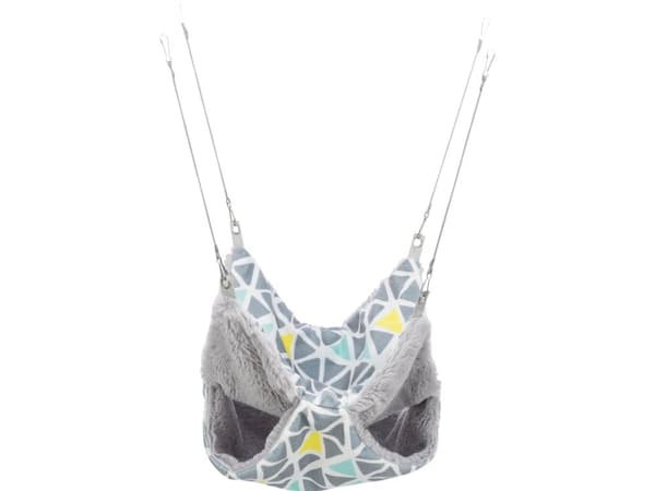 Trixie Sunny hengekøye m/2 etasjer, hamster, 30×30 cm,flerfarget/grå