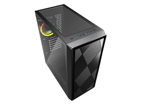 Sharkoon VS8 - - genomskinlig sidopanel (härdat glas) - USB/ljud