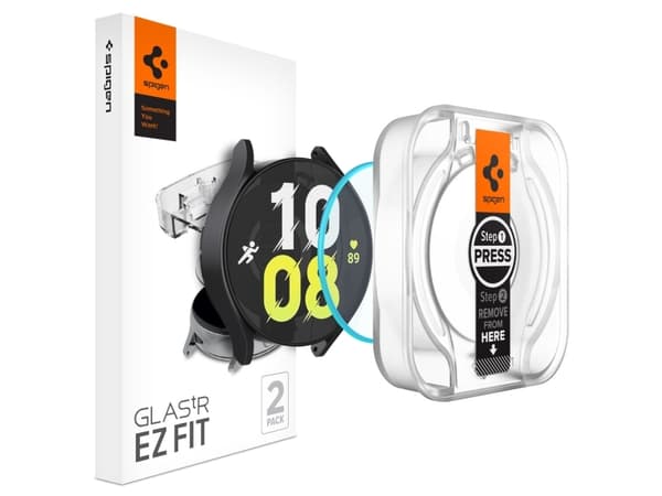 Spigen AGL06520, Rannekellon näytönsuoja, Samsung, Galaxy Watch 6 (44mm), Karkaistu lasi, 38,8 mm, 38,8 mm