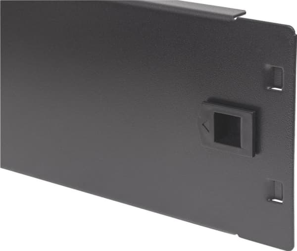 Techly maskeringspanel 2U 19" Snap-on svart (I-CASE BLANK-2-SCLTY)
