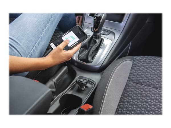 Hama - Bluetooth / FM transmitter / charger för mobiltelefon, surfplatta - grå